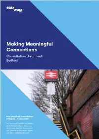 Making Meaningful Connections Consultation Document: Bedford