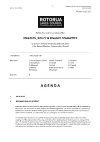 Agenda and Assess and Identify Where They May Have a Pecuniary Or Other Conflict of Interest, Or Where There May Be a Perception of a Conflict of Interest