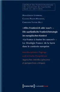 Alles Frankreich Oder Was?«