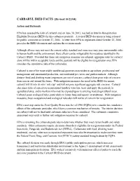 Interim Reregistration Eligibility Decision (IRED) for Carbaryl Is Being Published in the Federal Register