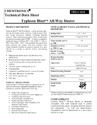 Technical Data Sheet Typhoon Blast™ All-Way Duster
