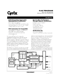 6X86 PROCESSOR