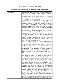 Advent, Christmas and Epiphany 2020 - 2021