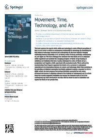 Movement, Time, Technology, and Art Series: Springer Series on Cultural Computing
