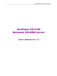 Storpoint CD E100 Network CD-ROM Server