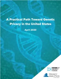 A Practical Path Toward Genetic Privacy in the United States