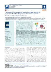 An Update of the Recombinant Protein Expression Systems of Cyanovirin-N