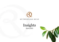 Insights Spring 2020 in This Issue
