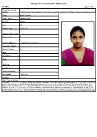 Missing Person - Period Wise Report (CIS) 29/07/2020 Page 1 of 50