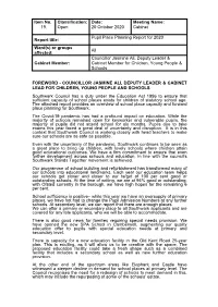 Pupil Place Planning Report for 2020