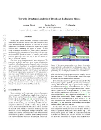 Towards Structured Analysis of Broadcast Badminton Videos