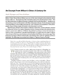 An Excerpt from Wilson's China: a Century On