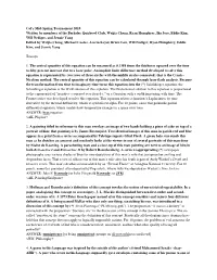 Cal's Mid-Spring Tournament 2018 Written by Members of the Berkeley