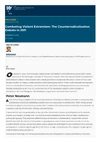 Combating Violent Extremism: the Counterradicalization Debate in 2011 | the Washington Institute