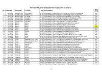 EXAM CENTRE LIST of EXCELLENCE and MODEL EXAM of CLASS-09 EXAM S.No