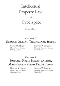 Intellectual Property Law in Cyberspace