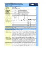 Project Document', 'Budget' and 'Locations' Mandatory Fields Are Marked with an Asterisk* Project Document 1