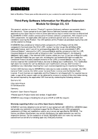 Readme OSS Weather Extension Module for Desigocc
