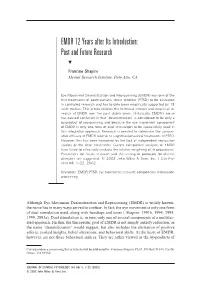 EMDR 12 Years After Its Introduction: Past and Future Research ᮢ