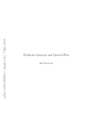 Fredholm Operators and Spectral Flow, Canad
