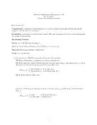 Mathematical Foundations of CS Dr. S. Rodger Section: Decidability (Handout)