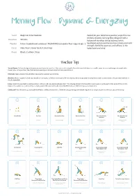 Morning Flow · Dynamic & Energizing
