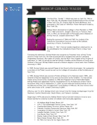 Most Reverend Gerald T. Walsh