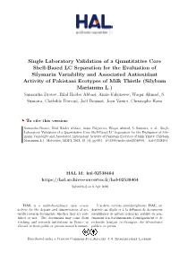 Single Laboratory Validation of a Quantitative Core Shell-Based LC