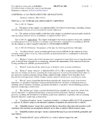 Text Added to Existing Rules in Bold Italics DRAFT for ARC 12-31-20 1 Text Deleted from Existing Rules Shown Struck Through