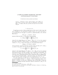 A NOTE on DIRECT PRODUCTS and EXT1 CONTRAVARIANT FUNCTORS 1. Introduction Commuting Properties of Hom and Ext Functors with Resp