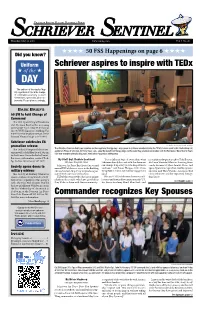 Commander Recognizes Key Spouses Schriever Aspires to Inspire with Tedx