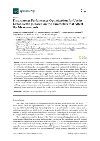 Disdrometer Performance Optimization for Use in Urban Settings Based on the Parameters That Aﬀect the Measurements