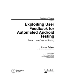 Exploiting User Feedback for Automated Android Testing Toward User-Oriented Testing