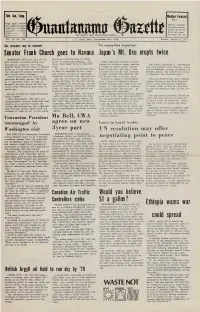 Senator Frank Church Goes to Havana Japan's Mt. Usu Erupts Twice