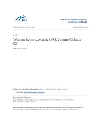 Western Reports, March, 1953, Volume 02, Issue 02 Halldor C
