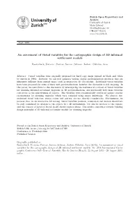 An Assessment of Visual Variables for the Cartographic Design of 3D Informal Settlement Models