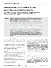 Axl and Growth Arrest ^ Specific Gene 6 Are Frequently Overexpressed In