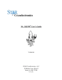Mr. SQUID User's Guide