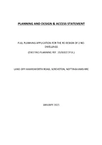 Planning and Design & Access Statement
