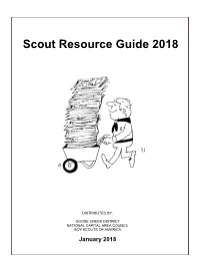 Scout Resource Guide 2018