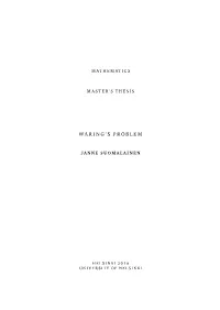 Waring's Problem
