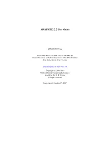 MVAPICH2 2.2 User Guide