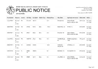 Public Notice &gt;&gt; Licensing and Management System Admin &gt;&gt;