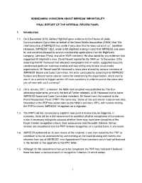 1 Addressing Concerns About Impress' Impartiality Final