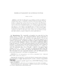 1. Introduction. the Computable Real Numbers Were Introduced in Alan Turing's Famous 1936 Paper