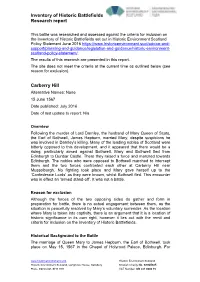 Inventory of Scottish Battlefields NGR Centred: NJ 562