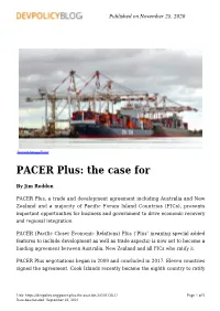 PACER Plus: the Case For