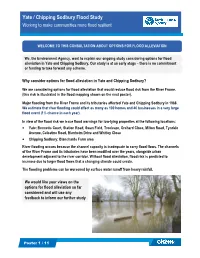 Yate / Chipping Sodbury Flood Study Working to Make Communities More Flood Resilient