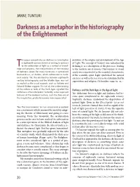 Darkness As a Metaphor in the Historiography of the Enlightenment