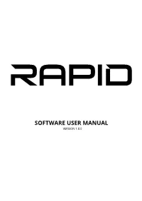 USER MANUAL VERSION 1.8.0 RAPID SYNTHESIZER Version 1.8.0 July 25, 2020